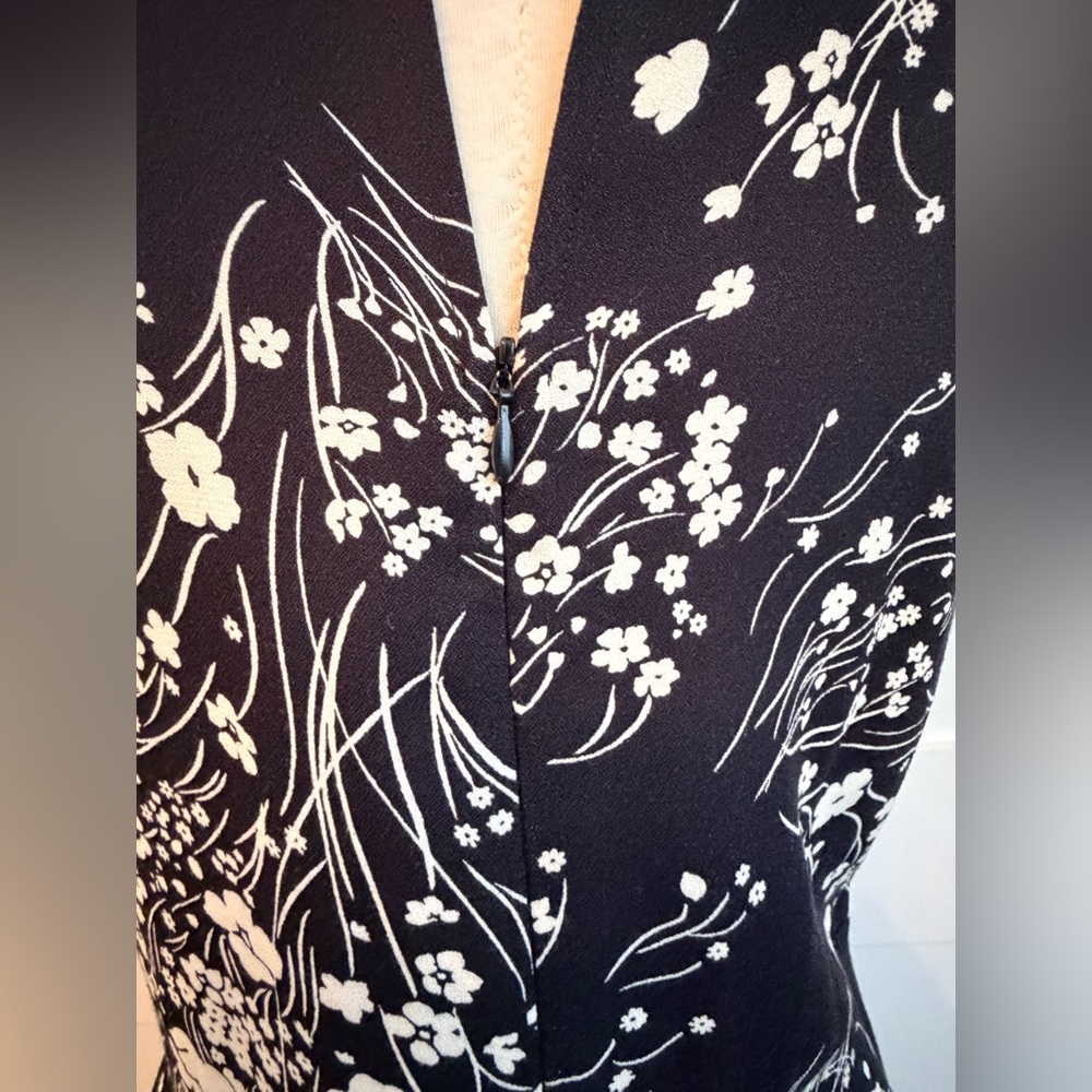 Reformation Mandarin Collar Black Dress -- Super Flattering! - Picture 6 of 14